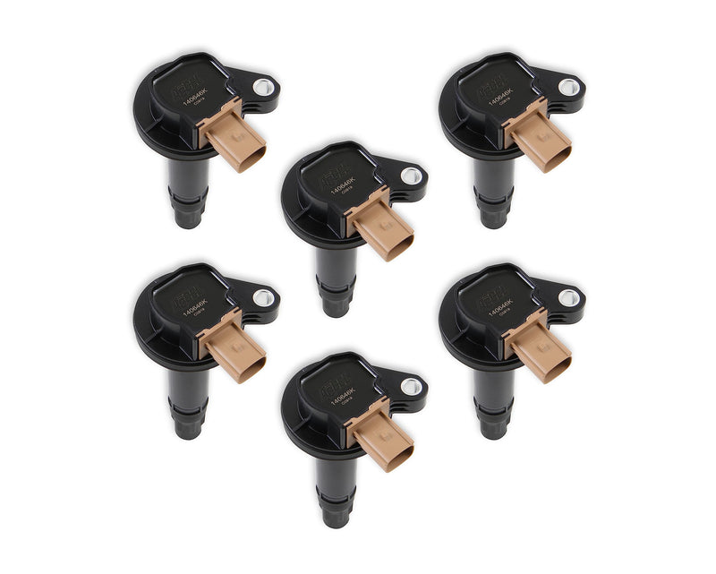 SuperCoil ACCEL 140646K-6 Ignition Coil - Black - 6-Pack (3-Pin)