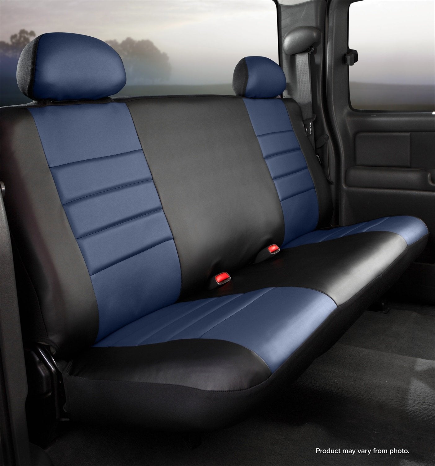RAM 1500 19-C QUAD CAB REAR BENCH SEAT BLACK W/BLUE CENTER PANELSEAT COVER SEAT
