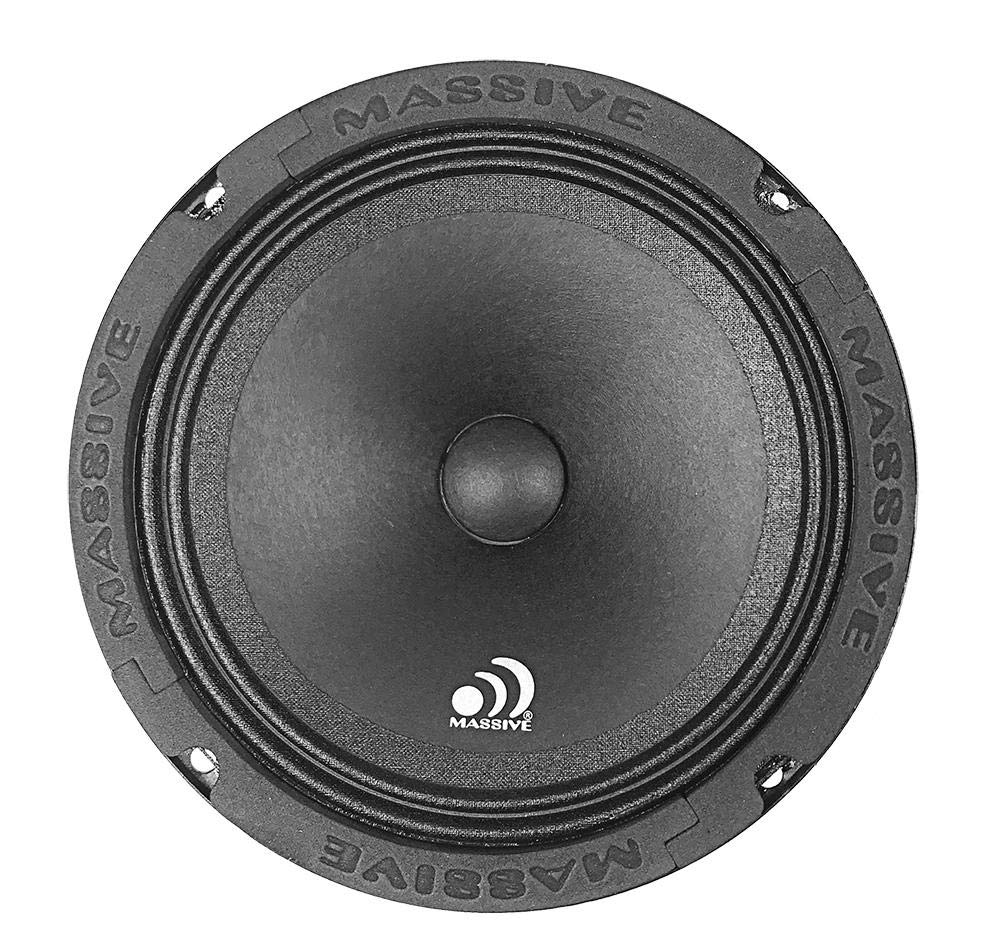 6.5” Mid-Range Speaker Massive Audio MA6E | – 140 Watts RMS, 8 Ohm, Lower SQ Frequencies, Pro Audio Loudspeaker for Car, Motorcycle & PA Systems – High Sensitivity, Clean Vocals & Deep Midbass