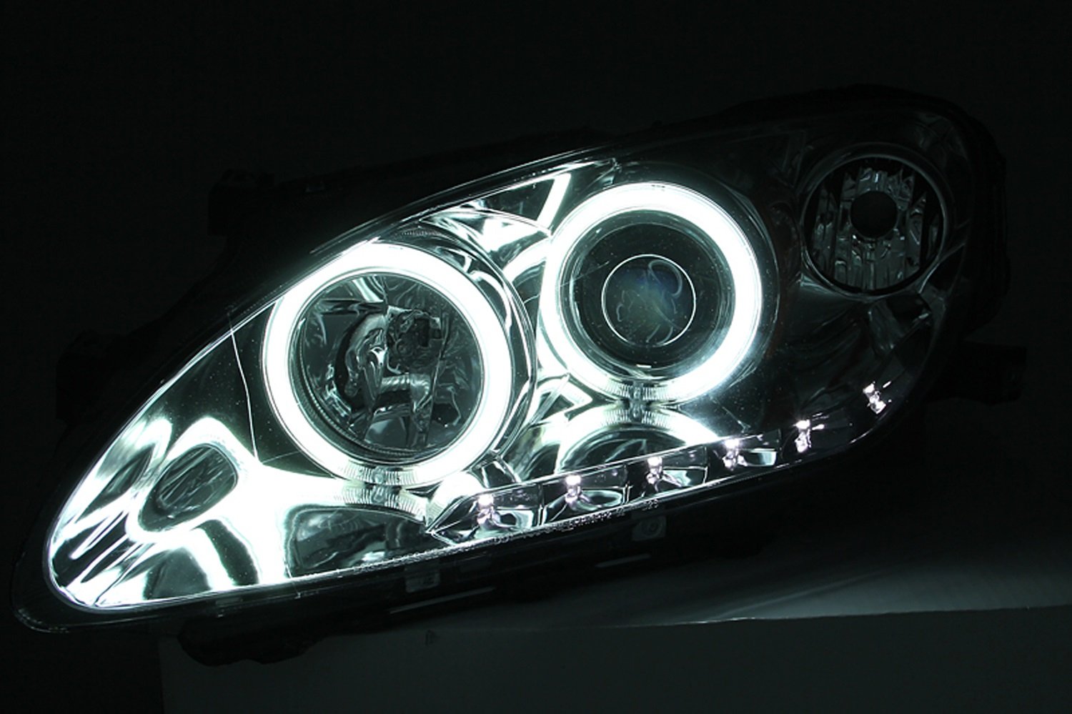 Chrome/Clear/Amber Halogen Projector Headlight AnzoUSA for Honda S2000