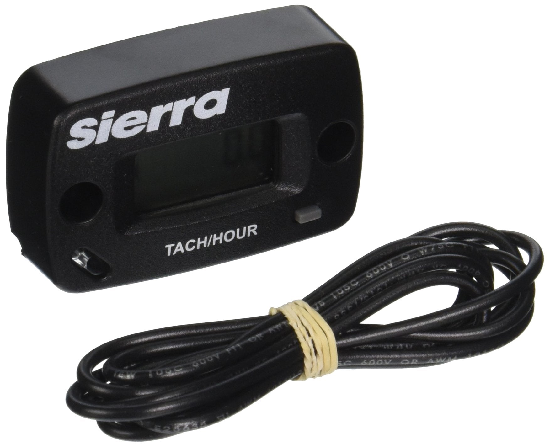 Small Engine Sierra International 56969P Tachometer/Hourmeter with Sensor Wire for 2/4 Stroke 2 Cylinders, 5'