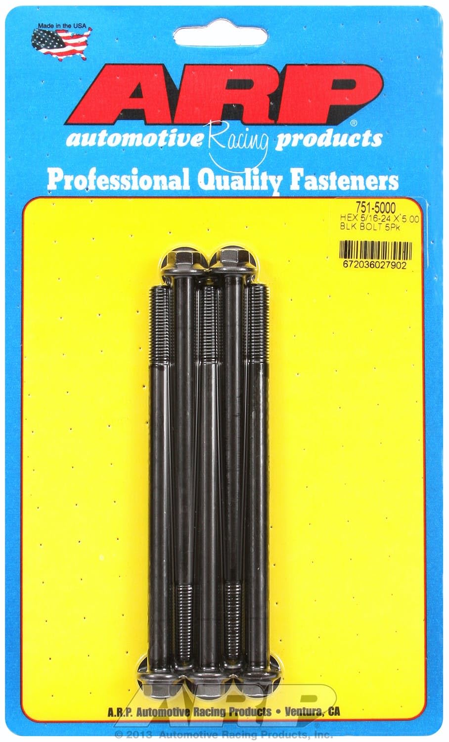Hex ARP (751-5000) Oxide Bolt, Black