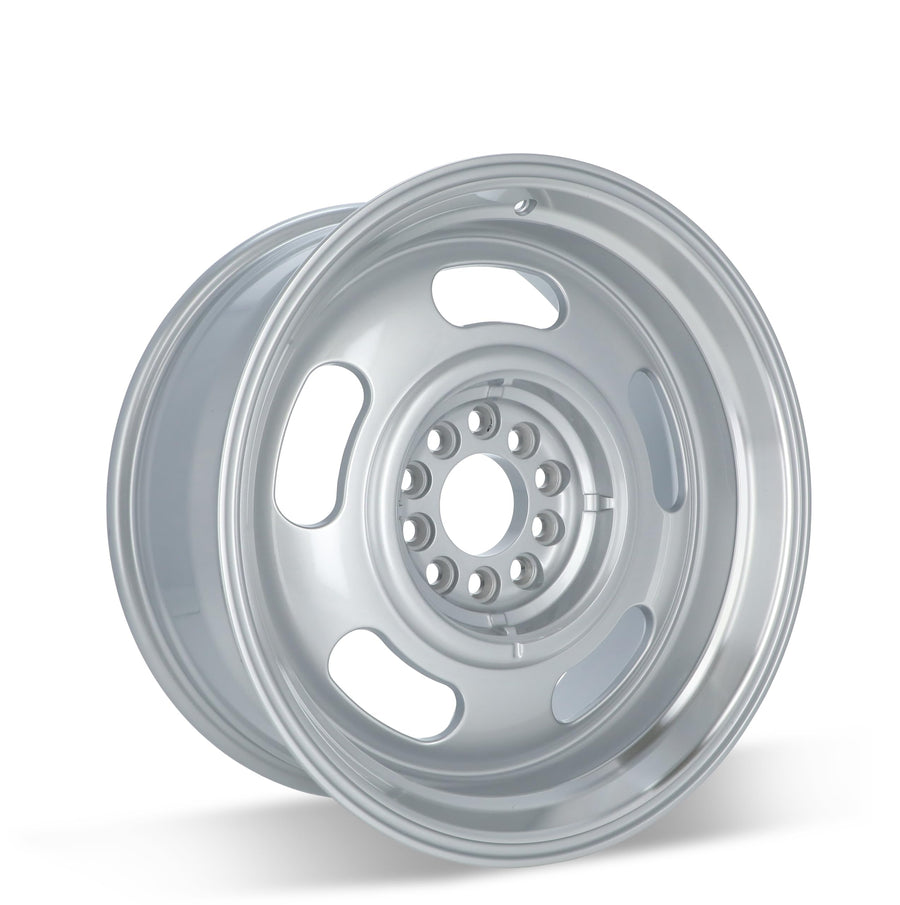 107 Series REV Wheels 107S-8800600 Rally 18x8-4.5 bs - 5x4.75/5x120.65/5x5/5x127 -Gray/Machine Lip