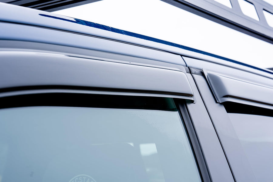 Off Road Black Horse [BHOR Tape On Rain Guards/Wind Deflectors Compatible with 2019-2024 Toyota Rav4 Smoke 4 PCs - 141613