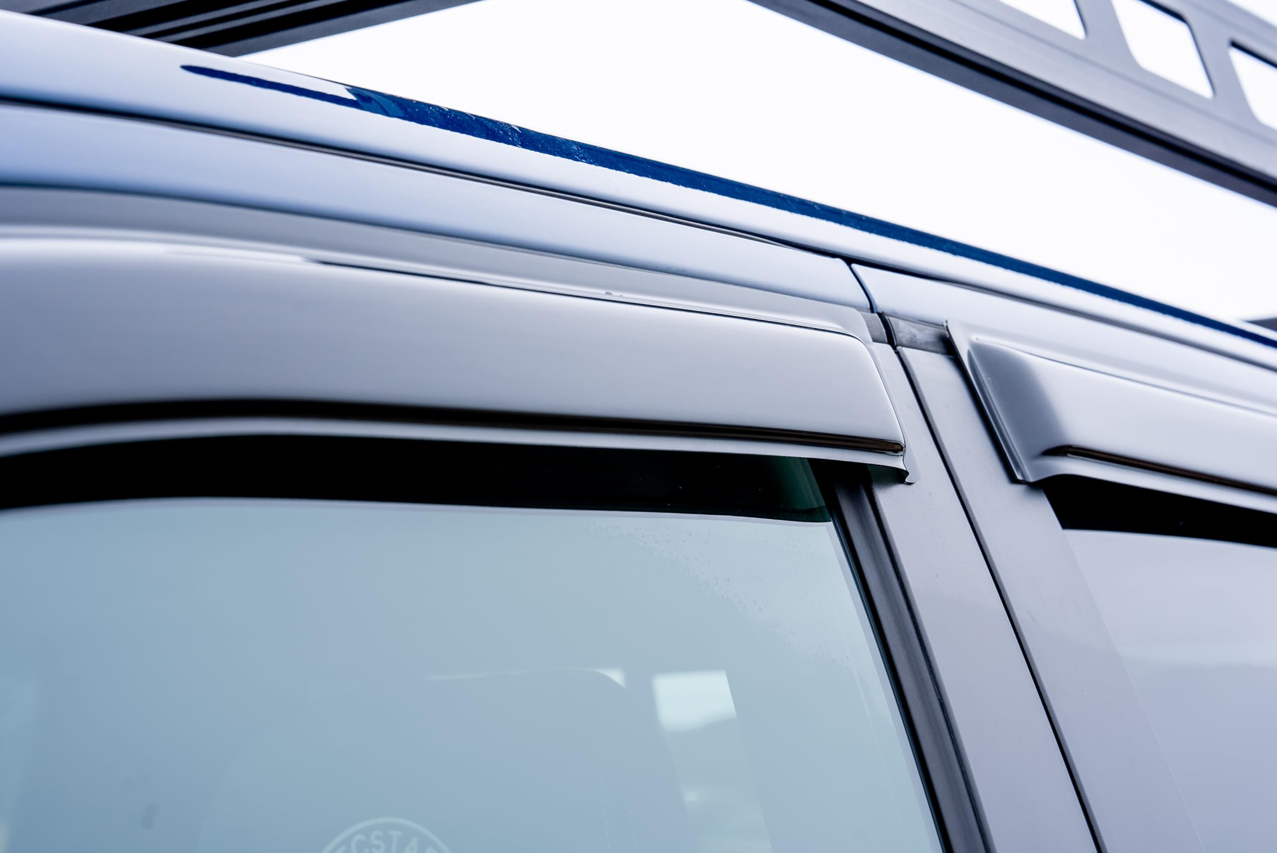 Off Road Black Horse [BHOR Tape On Rain Guards/Wind Deflectors Compatible with 2019-2024 Subaru Forester Smoke 4 PCs - 14SUB27