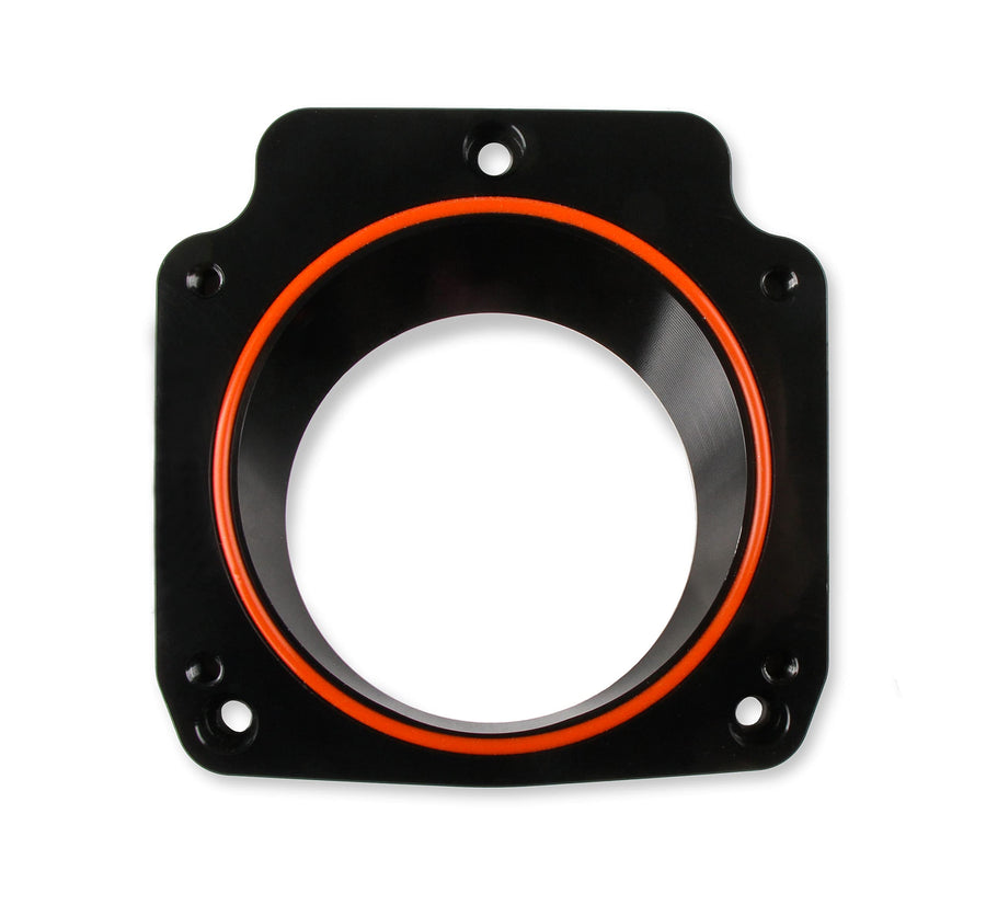 Holley 860020 Sniper EFI Throttle Body Adapter Plate 78mm to 92mm Black