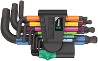 Wera 950/9 Hex-Plus Multicolour 2 L-key set, metric, BlackLaser 9 pieces