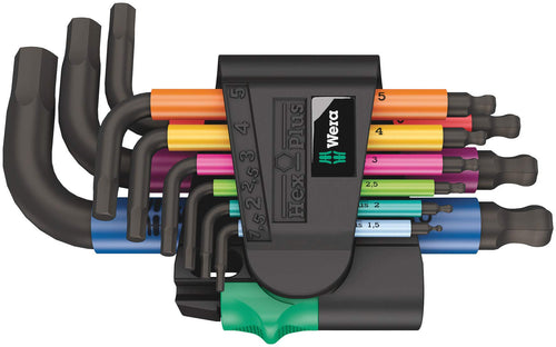 Wera 950/9 Hex-Plus Multicolour 2 L-key set, metric, BlackLaser 9 pieces