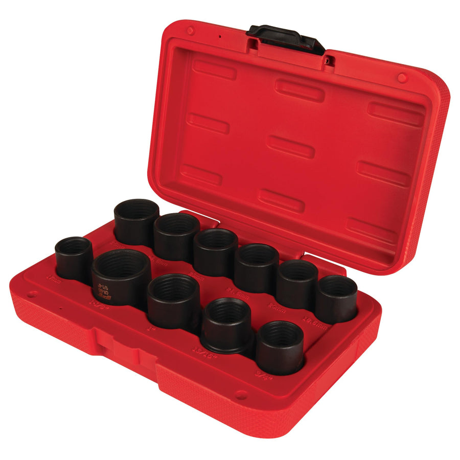 M991 Performance Tool 11pc Master Lug Nut Socket Set, Designed to fit Lug Nuts That Measure 17, 18.5, 20, 21.5, 23, 24.5 or 26mm and 3/4, 13/16, 1 and 1-1/8-Inch
