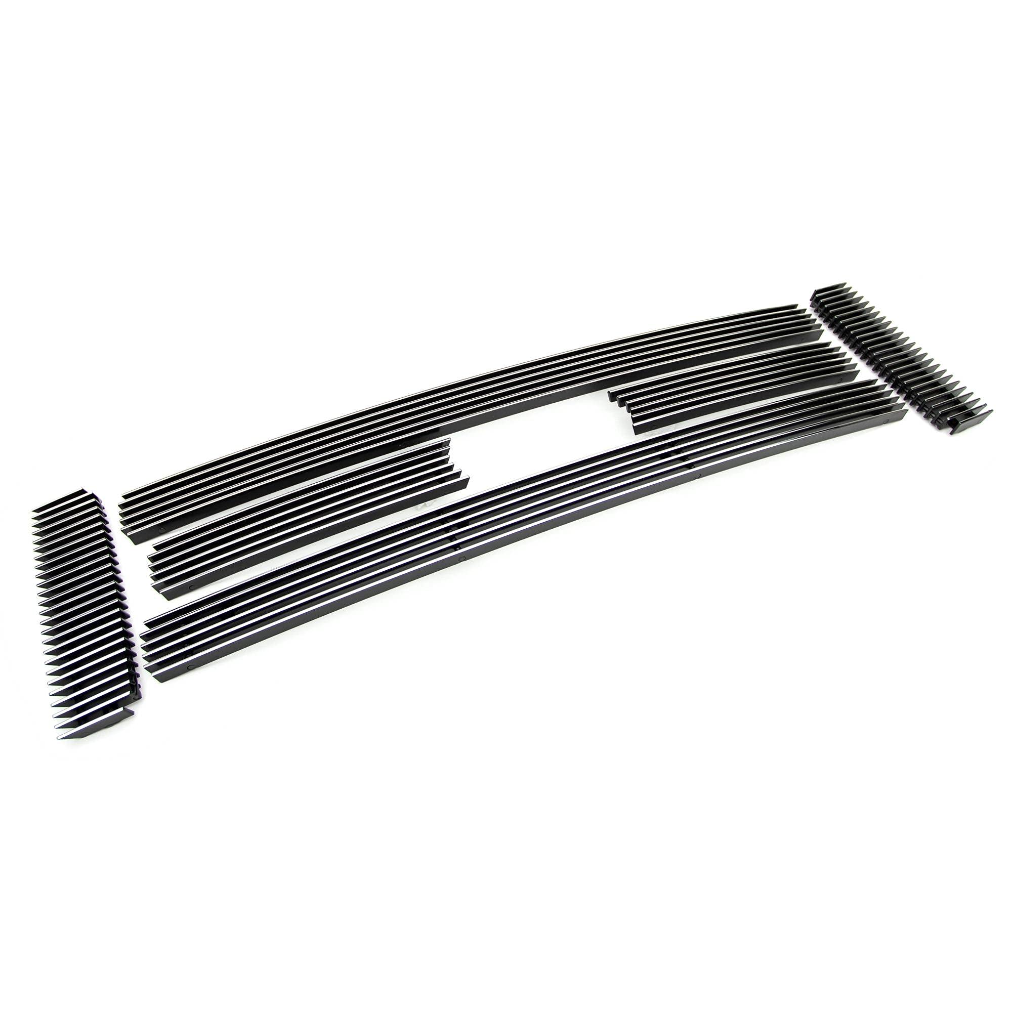 Horizontal T-Rex 21561 Aluminum Polished Finish Billet Grille Overlay for Ford Super Duty Excursion