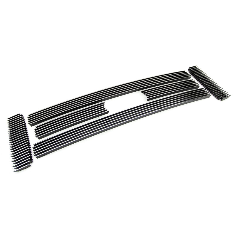Horizontal T-Rex 21561 Aluminum Polished Finish Billet Grille Overlay for Ford Super Duty Excursion