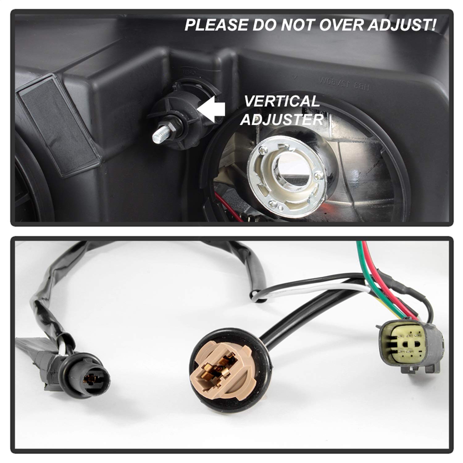 OEM style Xtune Headlights (HD-JH-CCOL15-OE-R) (POE)