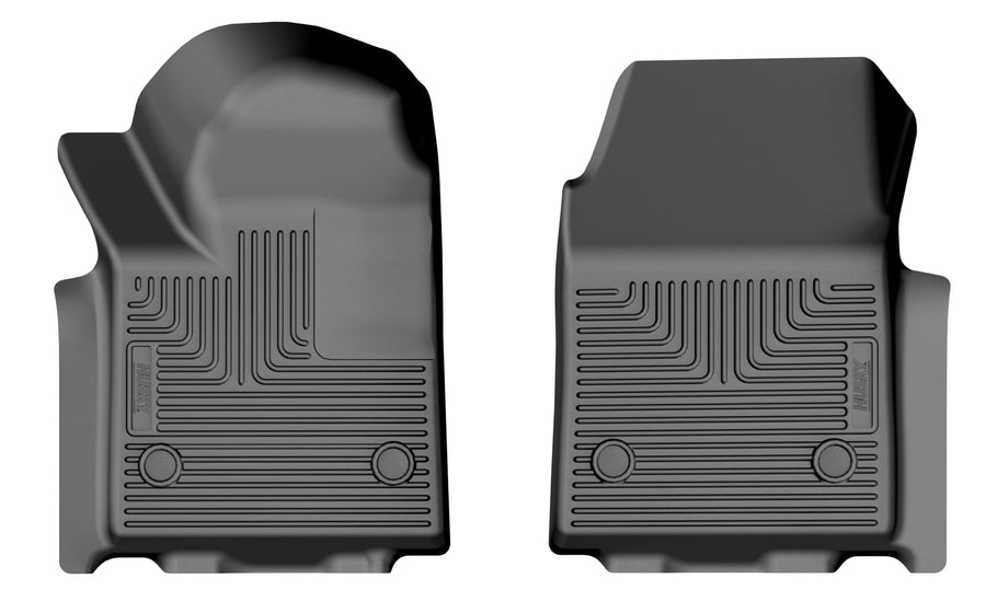 Husky Liners Floor Mats X-act Contour | Fits 2024-2025 Chevrolet Silverado EV; 2024 GMC Sierra EV | Front Row, 2-pc Black - 78411