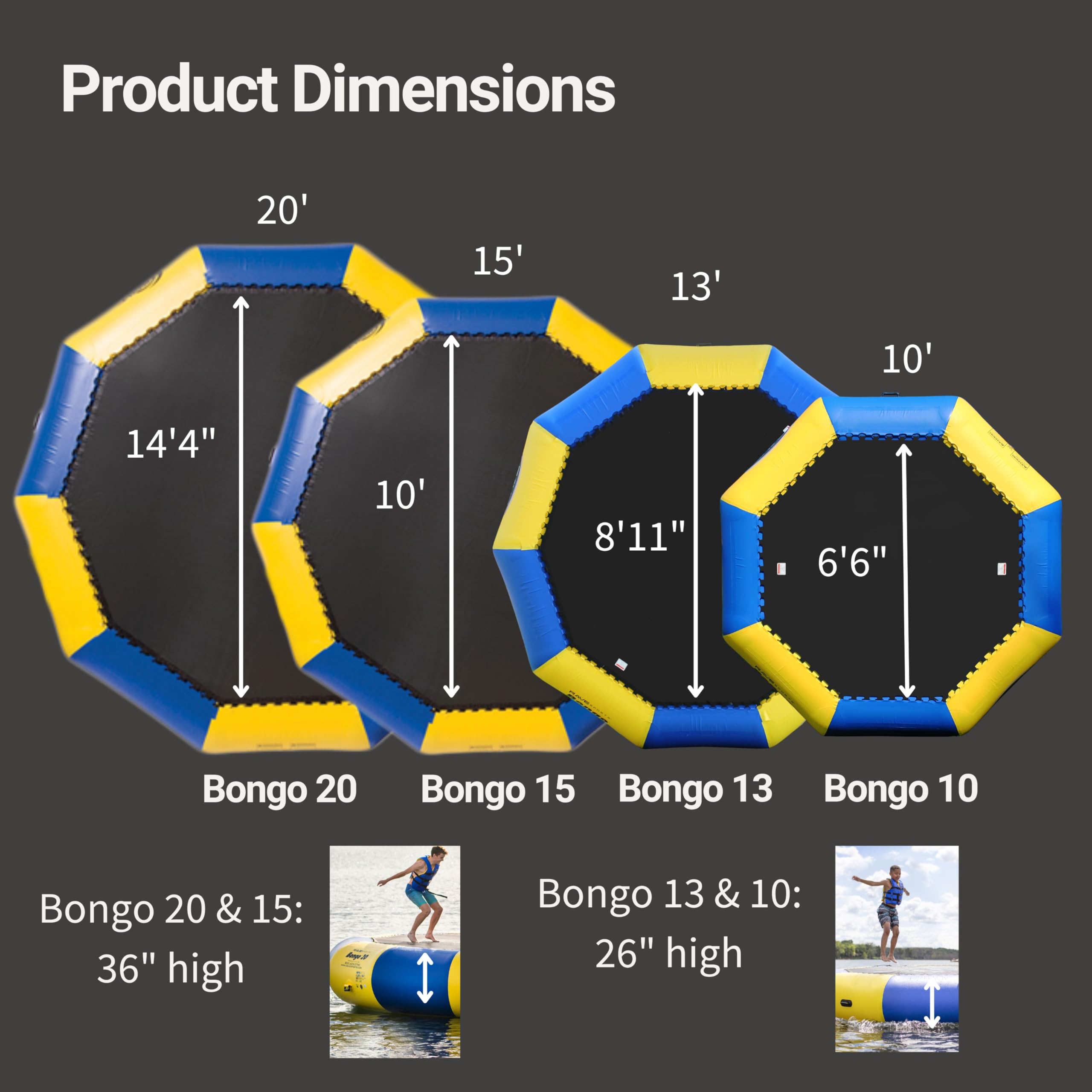 Bongo 10' RAVE Sports Water Bouncer