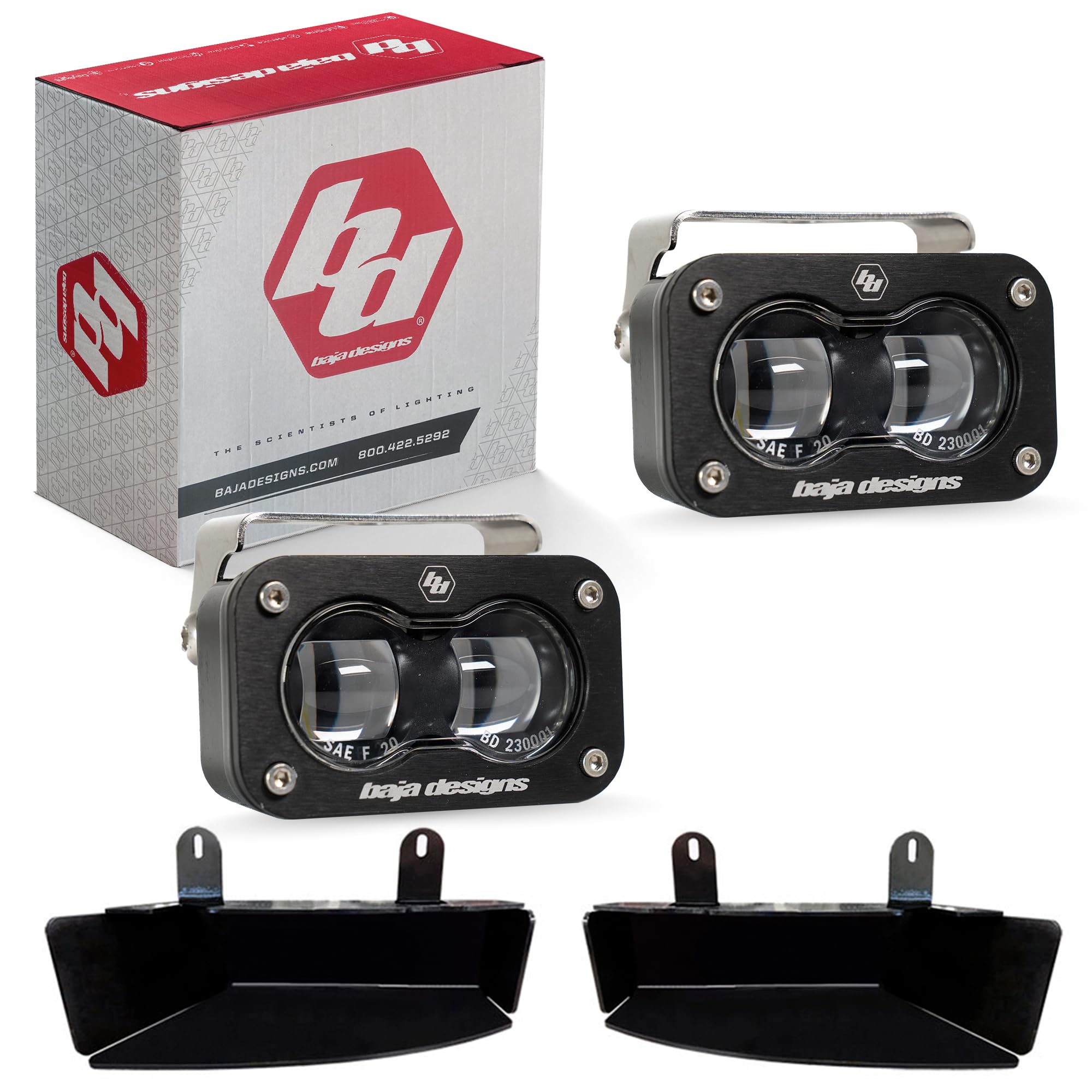 Baja Designs S2 LED Fog Pocket Light Kit for Dodge Ram 2500/3500 Dodge 2019+
