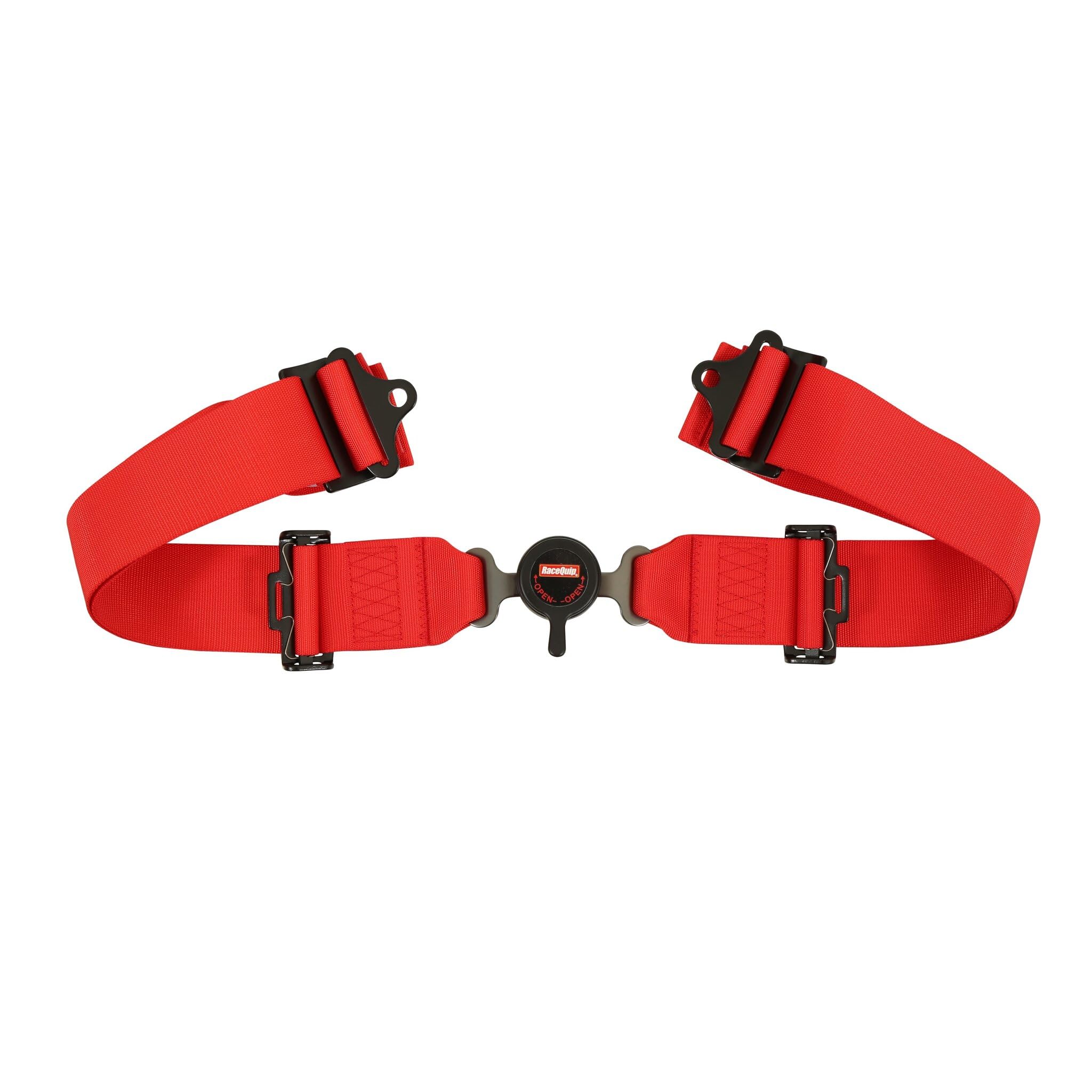 5 Point Harness Racequip 741011RQP - Sportsman - Camlock - SFI 16.1 - Pull Down Adjust - Bolt-On/Wrap Around Red