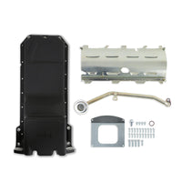 Holley Gen III Hemi 302-63BK Engine Swap Oil Pan - Rear Sump - Black
