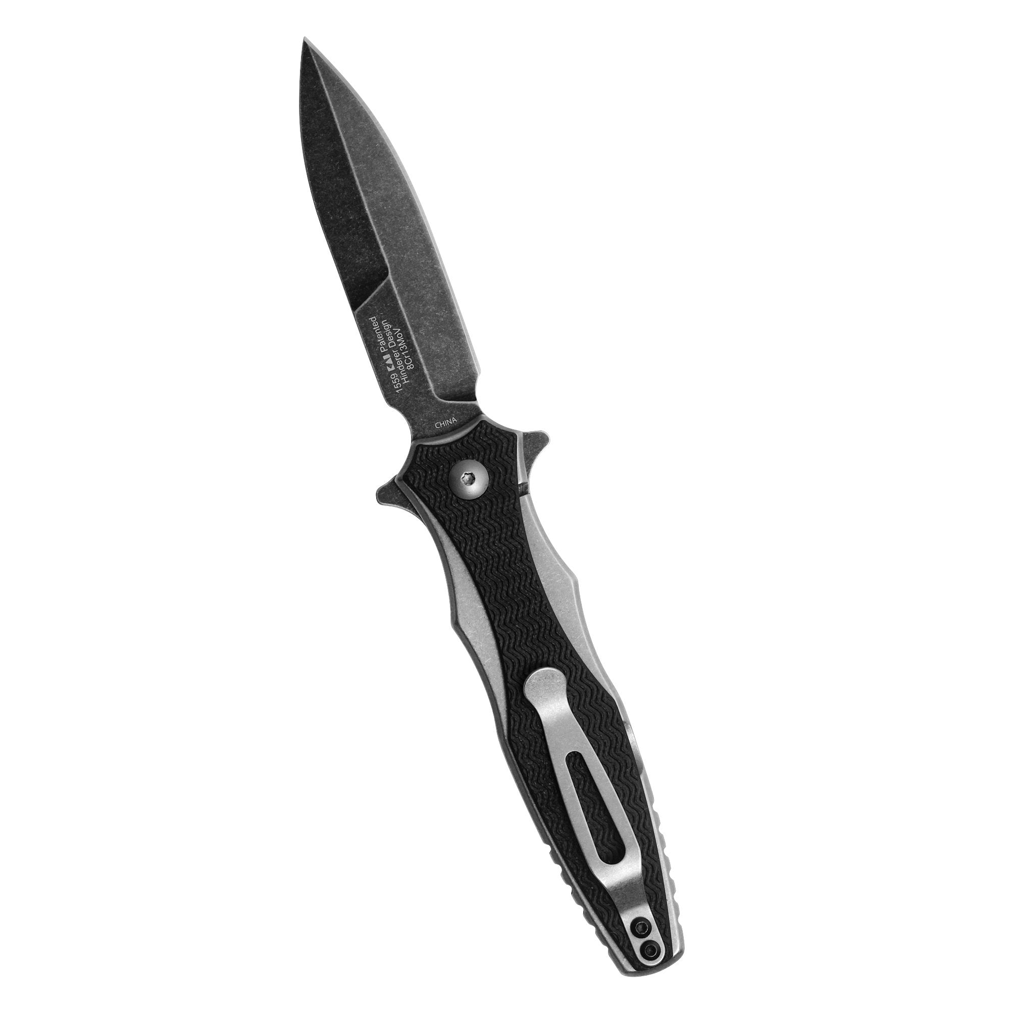 Decimus Kershaw A/O Frame Lock Knife Black GFN (3.25" Blackwash) 1559