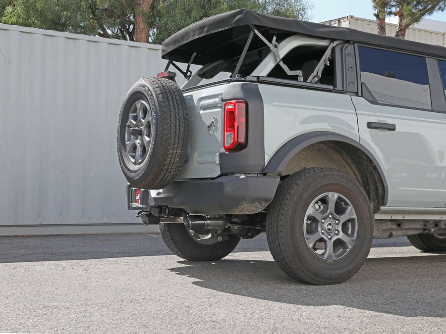 Axle-Back Exhaust Stainless Steel Carbon-Tipped for 21+ Ford Bronco by aFe Power