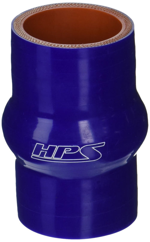 HPS Silicone HTSHC-150-BLUE High Temperature 4-ply Reinforced Straight Hump Coupler Hose, 100 PSI Maximum Pressure, 3" Length, 1-1/2" ID, Blue