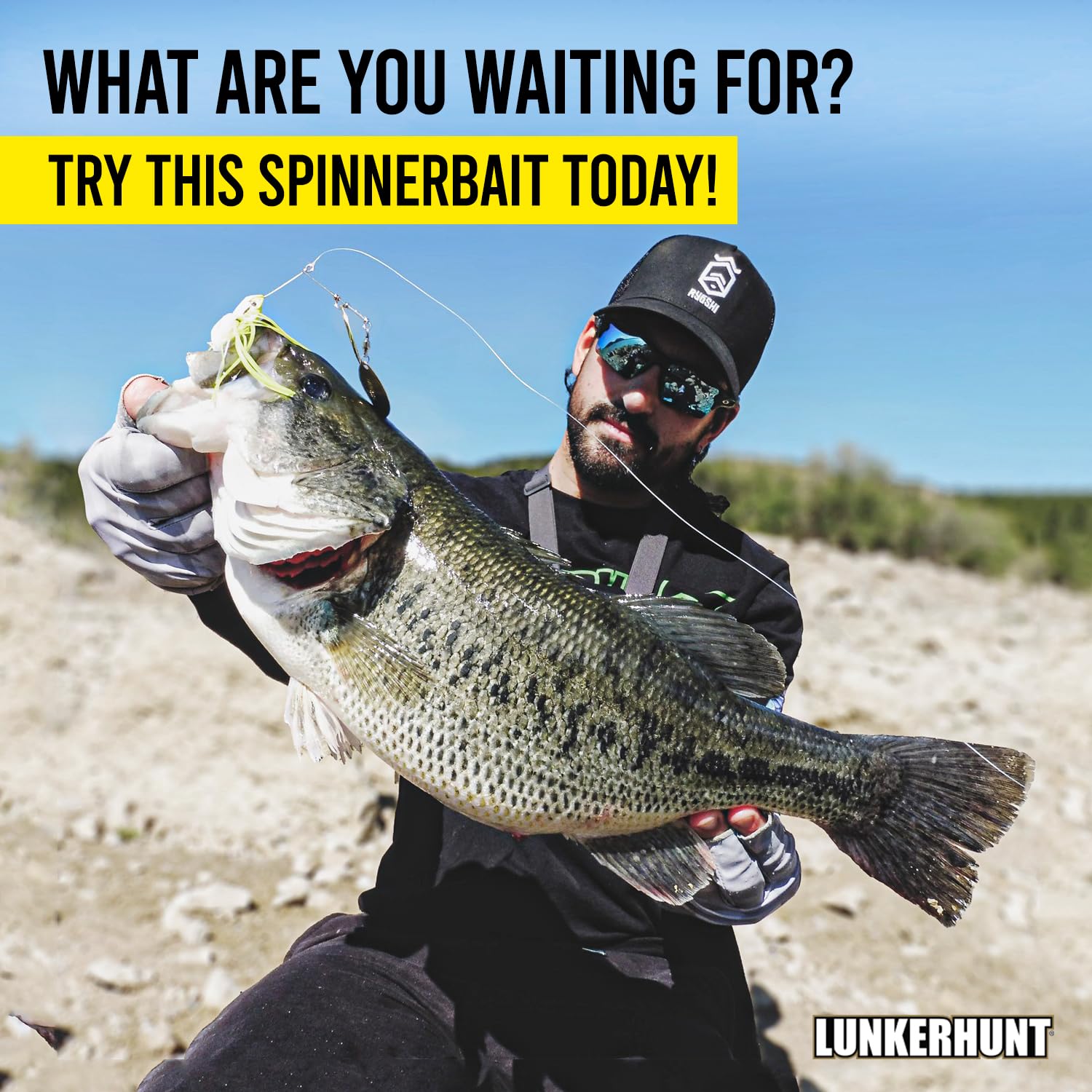 Impact Ignite Lunkerhunt | Spinnerbaits with 2 Willow Leaf Blades | Sink Fast Fishing Lure for Bass and Trout | Silicon Skirt, Swim Jig Saltwater and Deep Water Fishing Bait