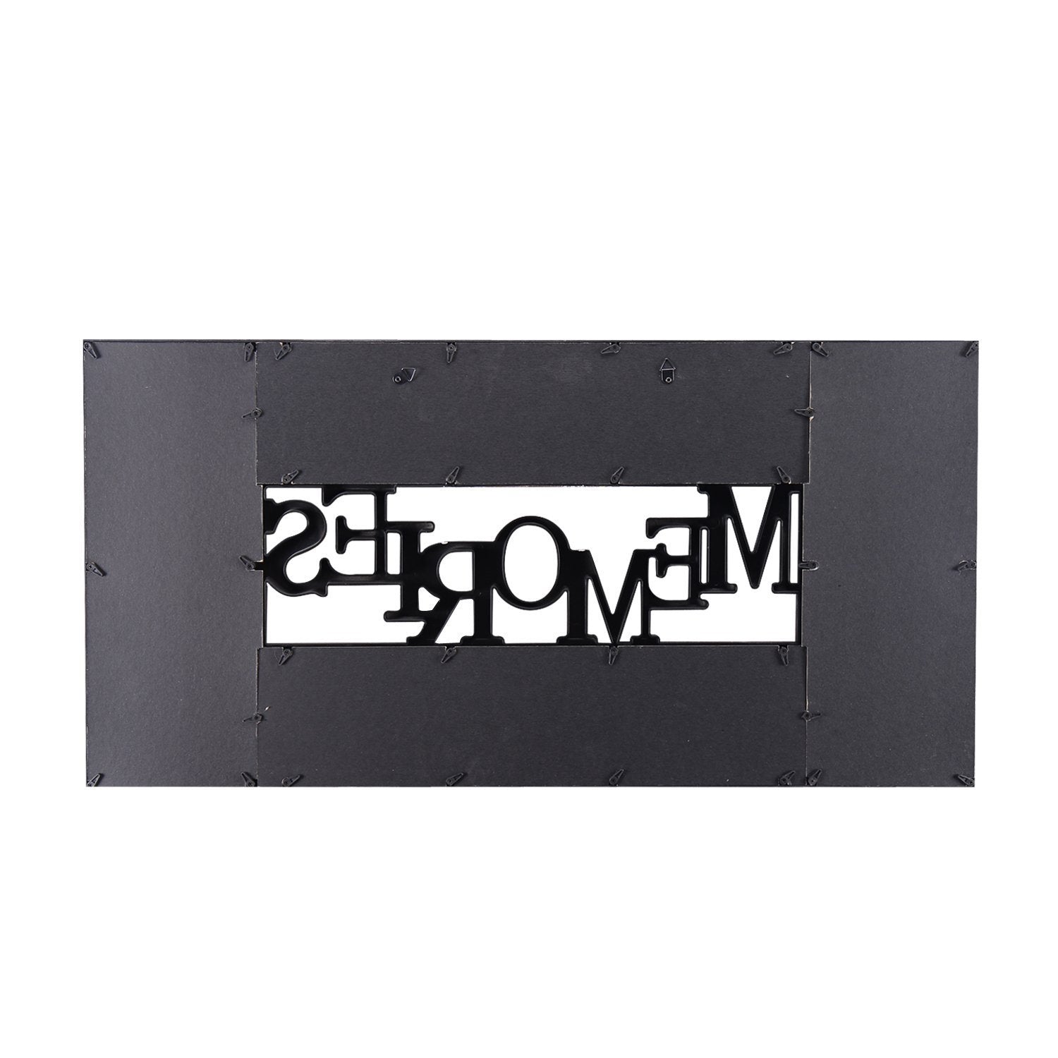 Black Decorative Adeco PF0459 Plastic Memories Wall Hanging Collage Picture Photo Frame, 4 X 6,Black