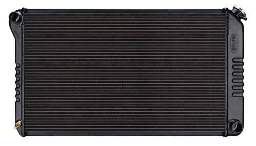 COLD - CASE Black Night Rider Series Cold Case Radiator, 34.75 in W x 18.75 in H x 3 in D, Driver Side Inlet, Passenger Side Outlet, Aluminum, Black Paint, Manual