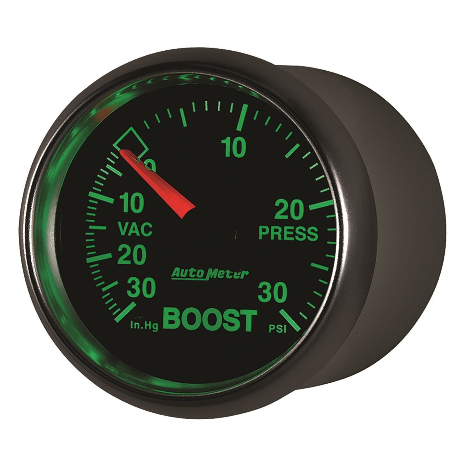 Auto Meter 2-1/16" 30 in. Hg/30 PSI Mechanical Vacuum/Boost Gauge 3803