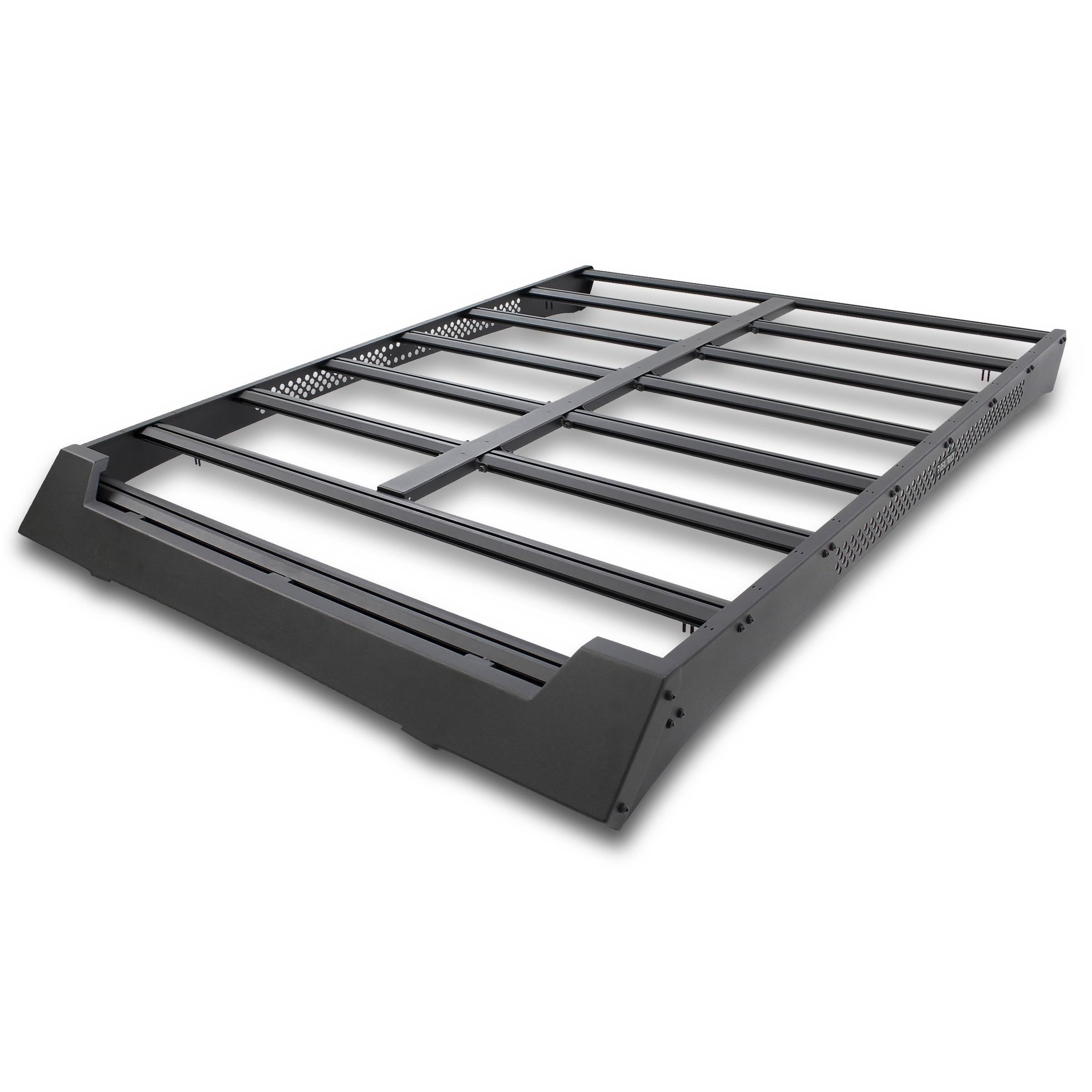 Ceros Low Profile Roof Rack Go Rhino | Aluminum, Textured Black | 5933200T | Fits 2024-2025 Toyota Land Cruiser
