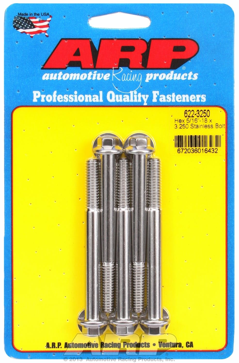 Hex Bolt ARP (622-3250), Stainless Steel