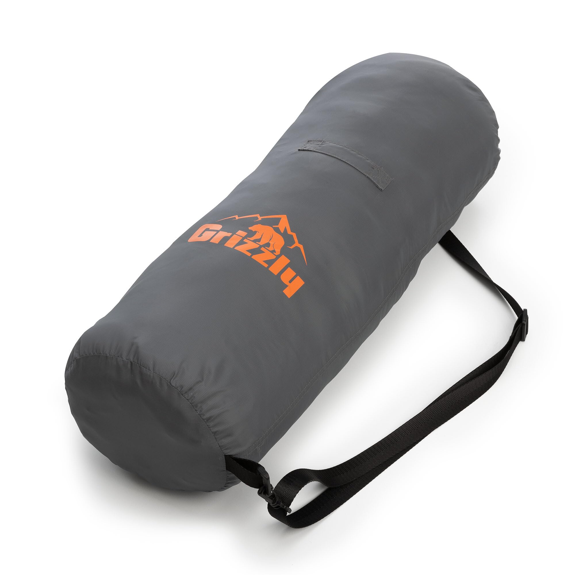 Outdoor Grizzly Blanket | Camping Hiking Hunting Fishing Outdoor Park | Weather Resistant | Carrying Case | Cape or Sleeping Bag | Charcoal/Orange