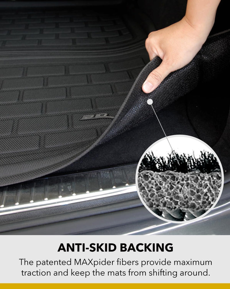 Kagu Cargo Liner 3D MAXpider Custom Fit (Black) Compatible with Toyota Sienna 2021-2026 - Lower Cargo Liner