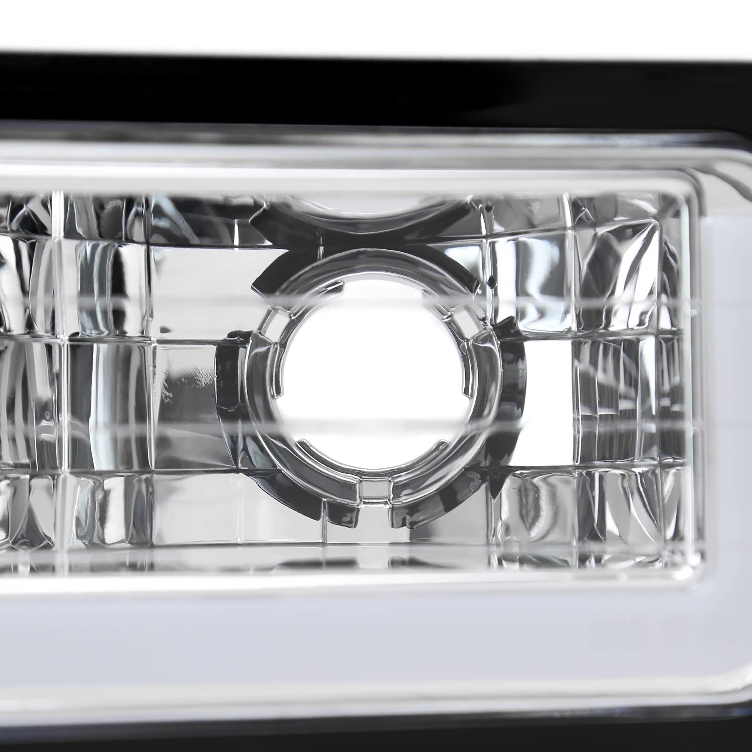 Chrome LED Bumper Lights SPEC-D TUNING Signal Lamps Compatible with 1988-1999 GMC C/K Chevy C10 1500 2500