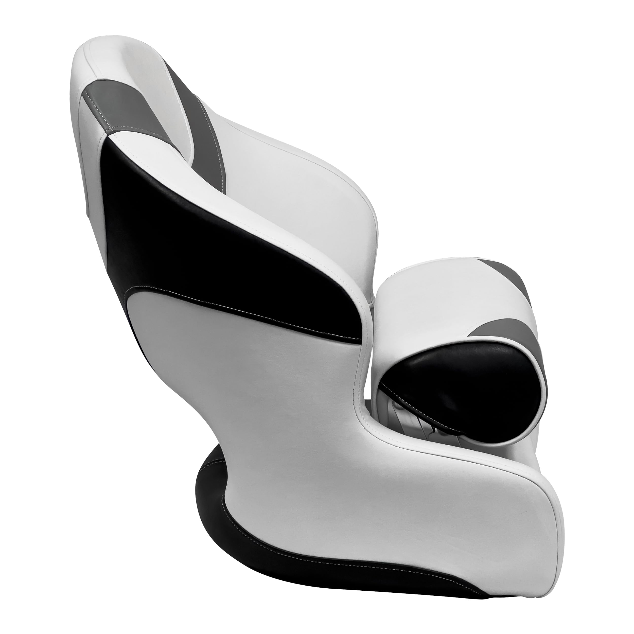 Baja Series Wise 3315-1782 Bucket Seat with Bolster, Brite White/Grey/Black