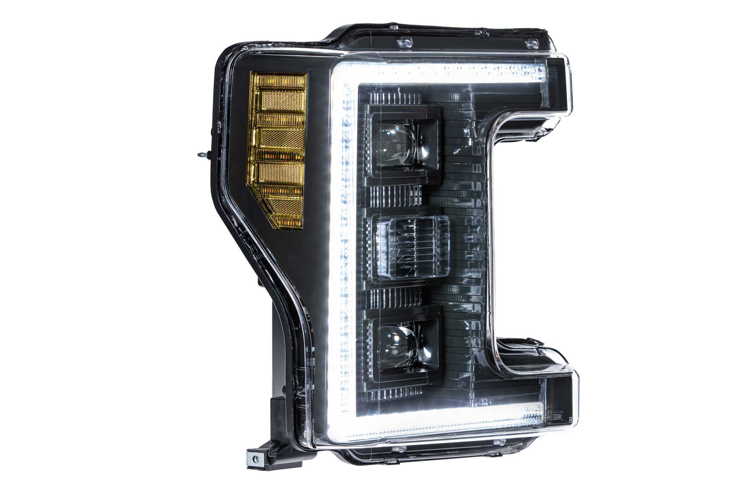 Morimoto XB LED Headlight Housing Upgrade, Fits 2017-2019 Ford Superduty, Plug and Play Replacement, DOT Approved Assembly with LED Headlights (High/Low), DRLs, & UV Coated Lenses (1x LF554)
