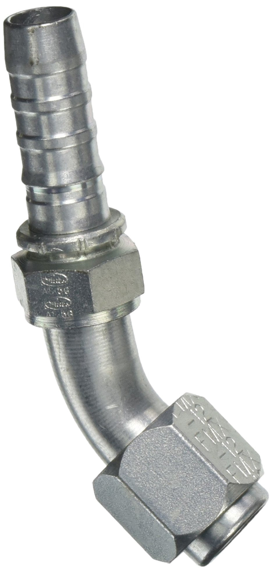 GlobalSpiral Series Gates 169-4645-1212 Couplings, Female MegaSeal Swivel, 45 Degree Bent Tube, 3/4" ID