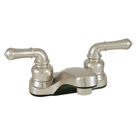Empire Faucets 4" Non-Metallic Lavatory Faucet U-YNN77N-E with Teapot Handles - Brushed Nickel