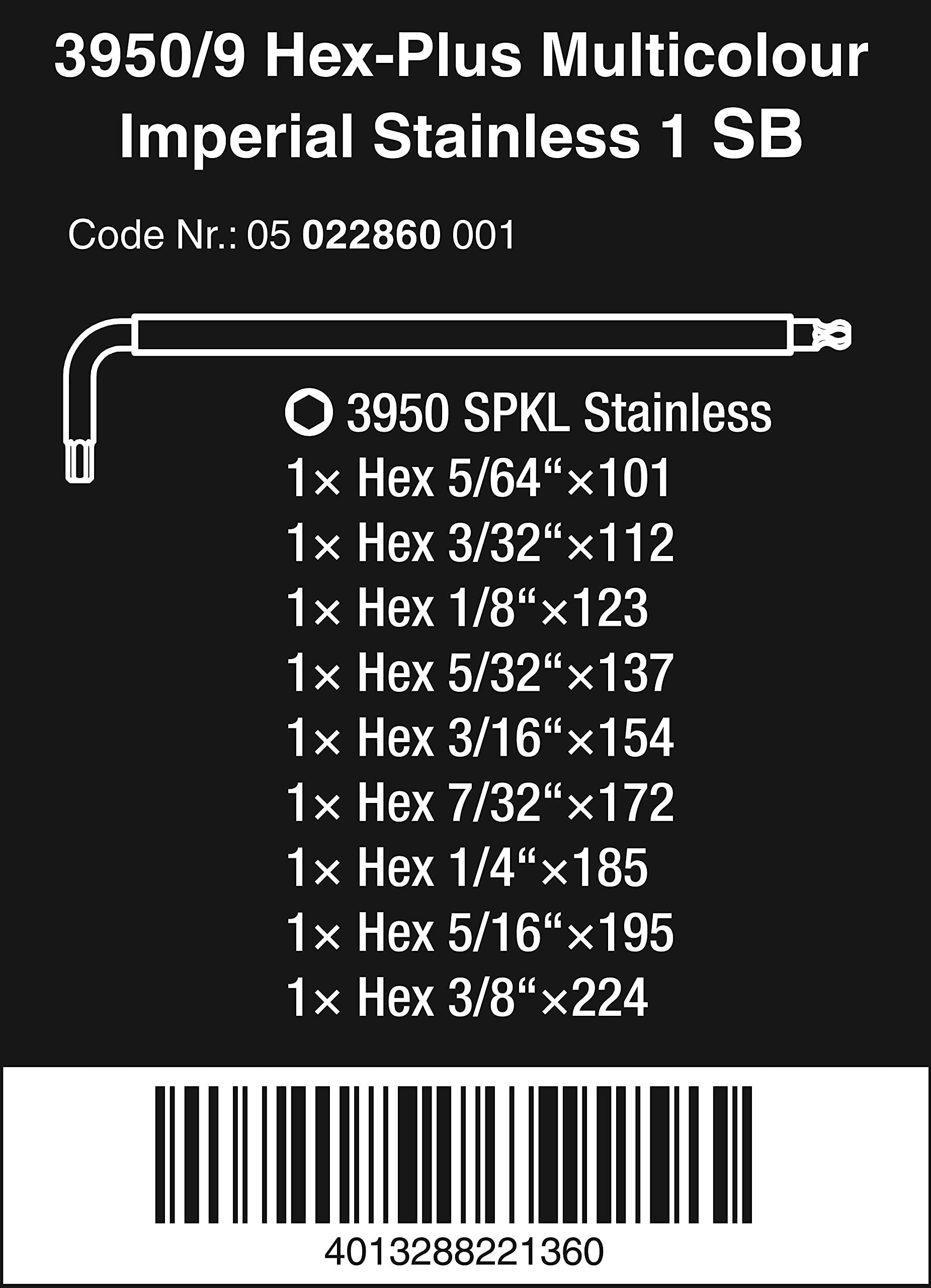 Hex-Plus 3950/9 Multicolour Imperial Stainless 1