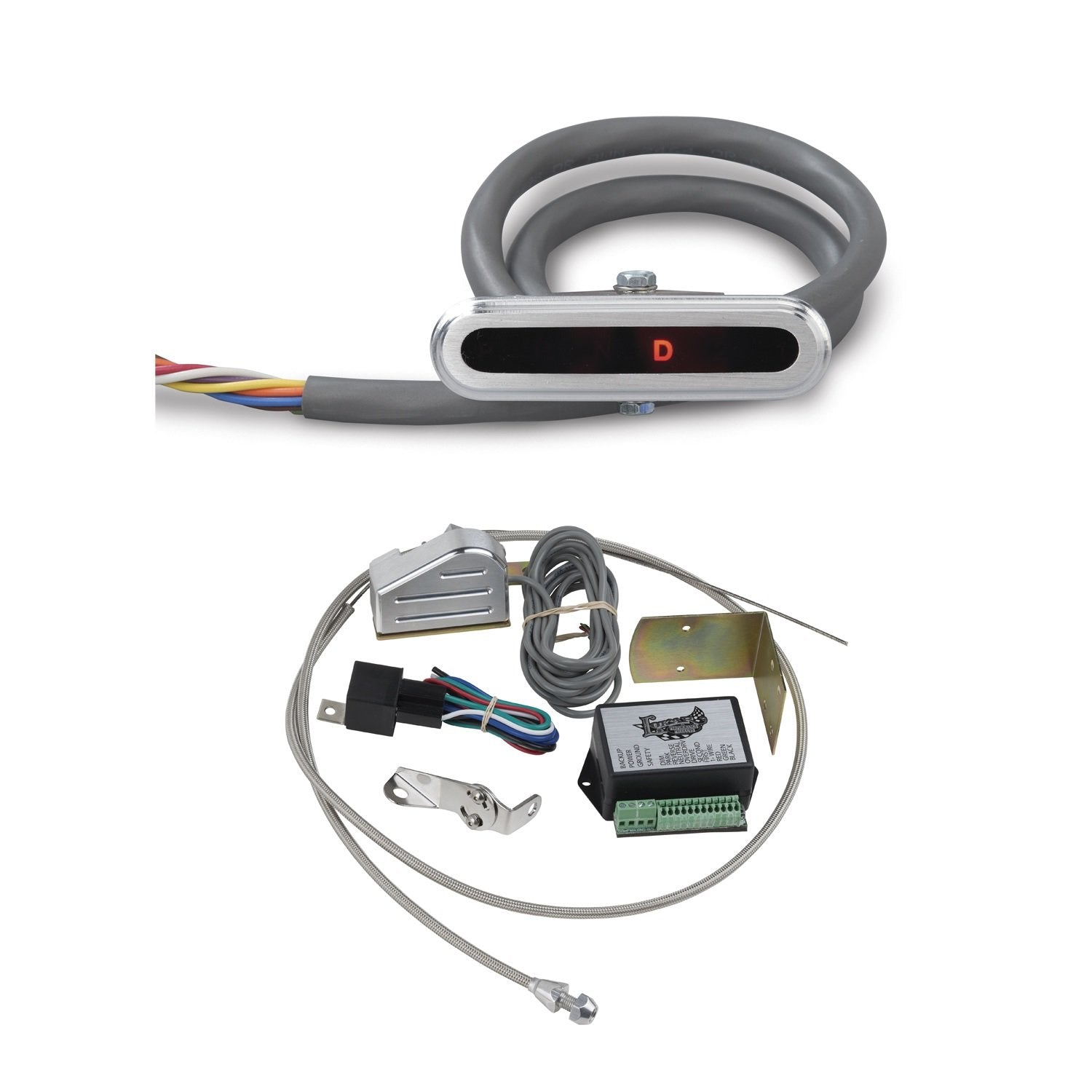 LED Lokar CIND-1727 Horizontal Dash Indicator Kit with Sensor Aluminum