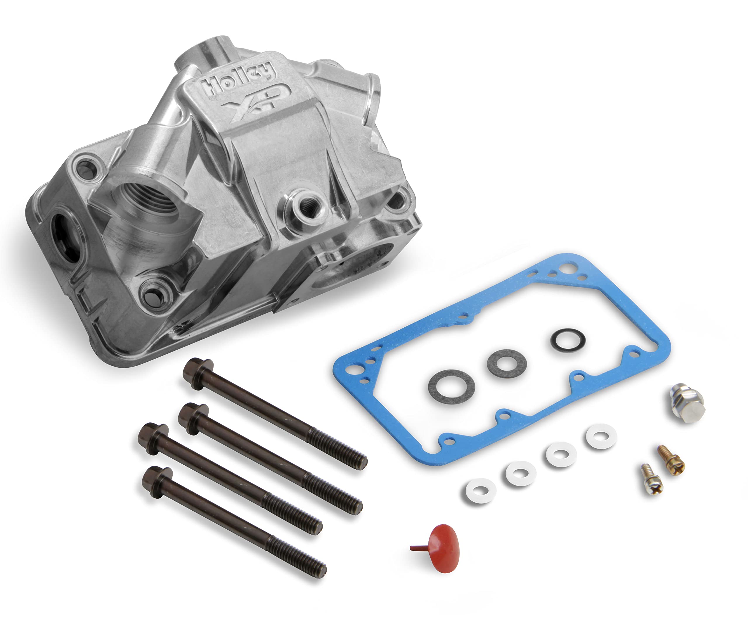 Ultra XP Aluminum Fuel Bowl Kit Holley 134-78S - Tumble Polished