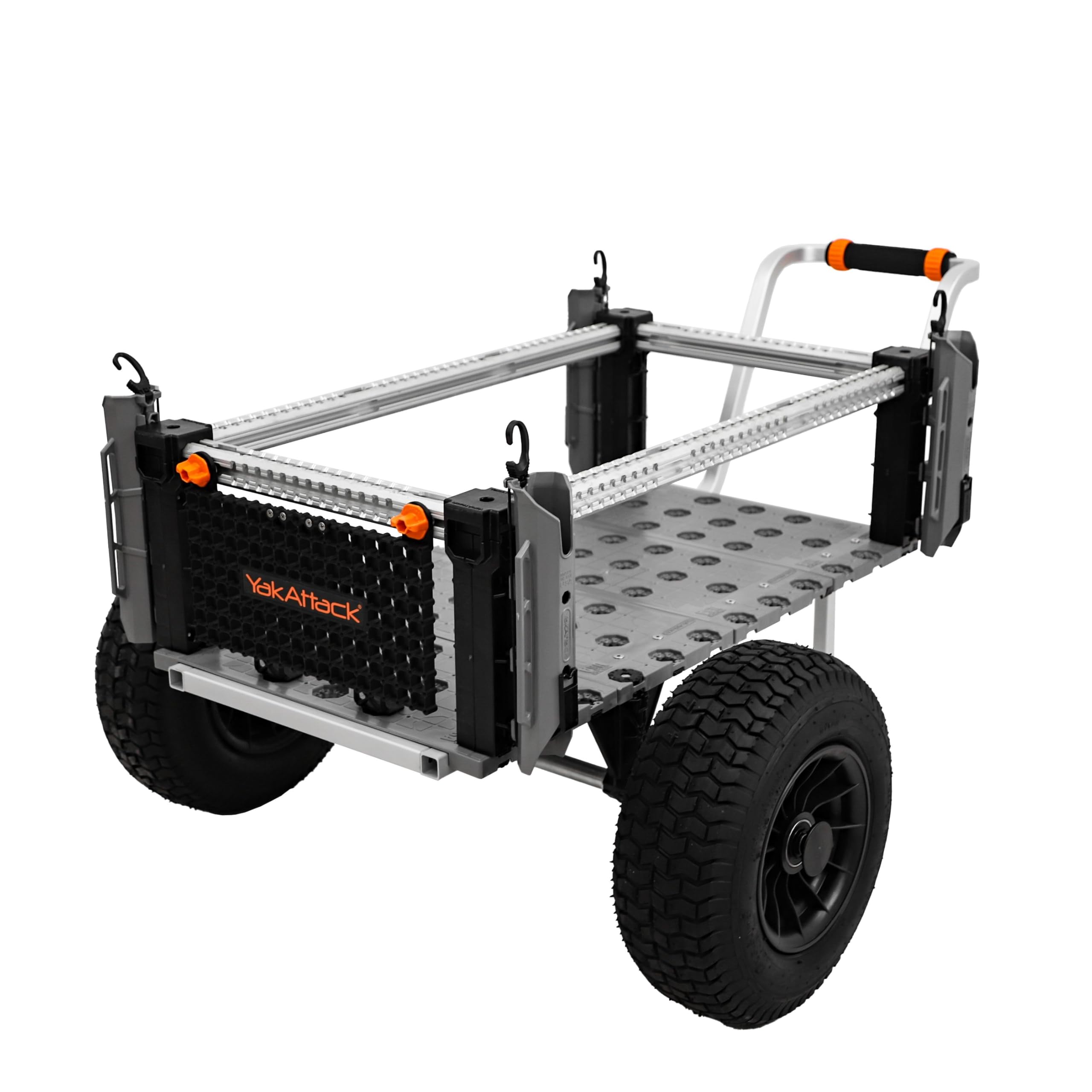 SandRig YakAttack Surf Beach Cart | Heavy-Duty 20” x 36” Gear Hauler with 16” Rubber Tires | Adjustable Design for Fishing, Camping & Beach Trips | High-Capacity, Rust-Resistant Aluminum Frame