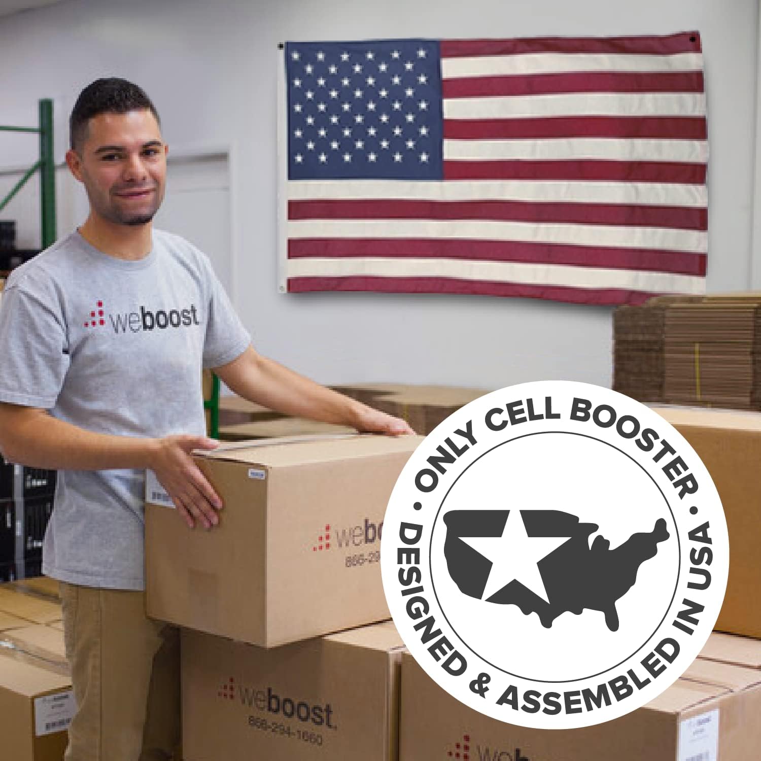 Drive X RV weBoost - Cell Phone Signal Booster kit | Boosts 5G & 4G LTE for All U.S. & Canadian Carriers - Verizon, AT&T, T-Mobile, more | Made in the U.S. | FCC Approved (model 471410)