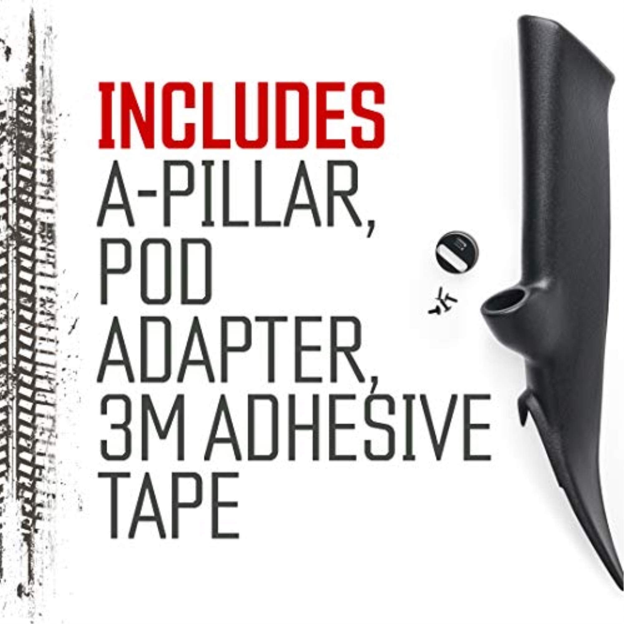 Bully Dog - A-Pillar Mount 33302 for GT, Watchdog, and PMT Programmers - 99-07 Chevrolet - Custom Paintable
