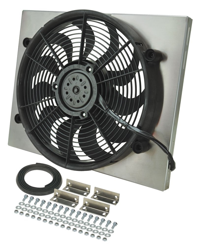 Radiator Fan Derale 16823 with Aluminum Shroud Assembly