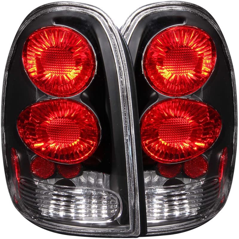 Black Euro Tail Light Set-Clear Lens ANZO USA 211039