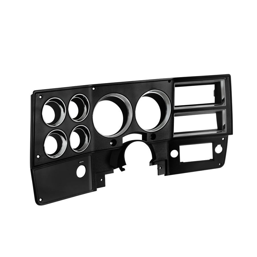 INST881 Brothers Trucks Instrument Bezel - Without A/C - Black/Chrome