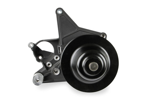 Bracket Holley KIT, P/S LT4-W Short Spacer Natural-Black Finish 97-253BK