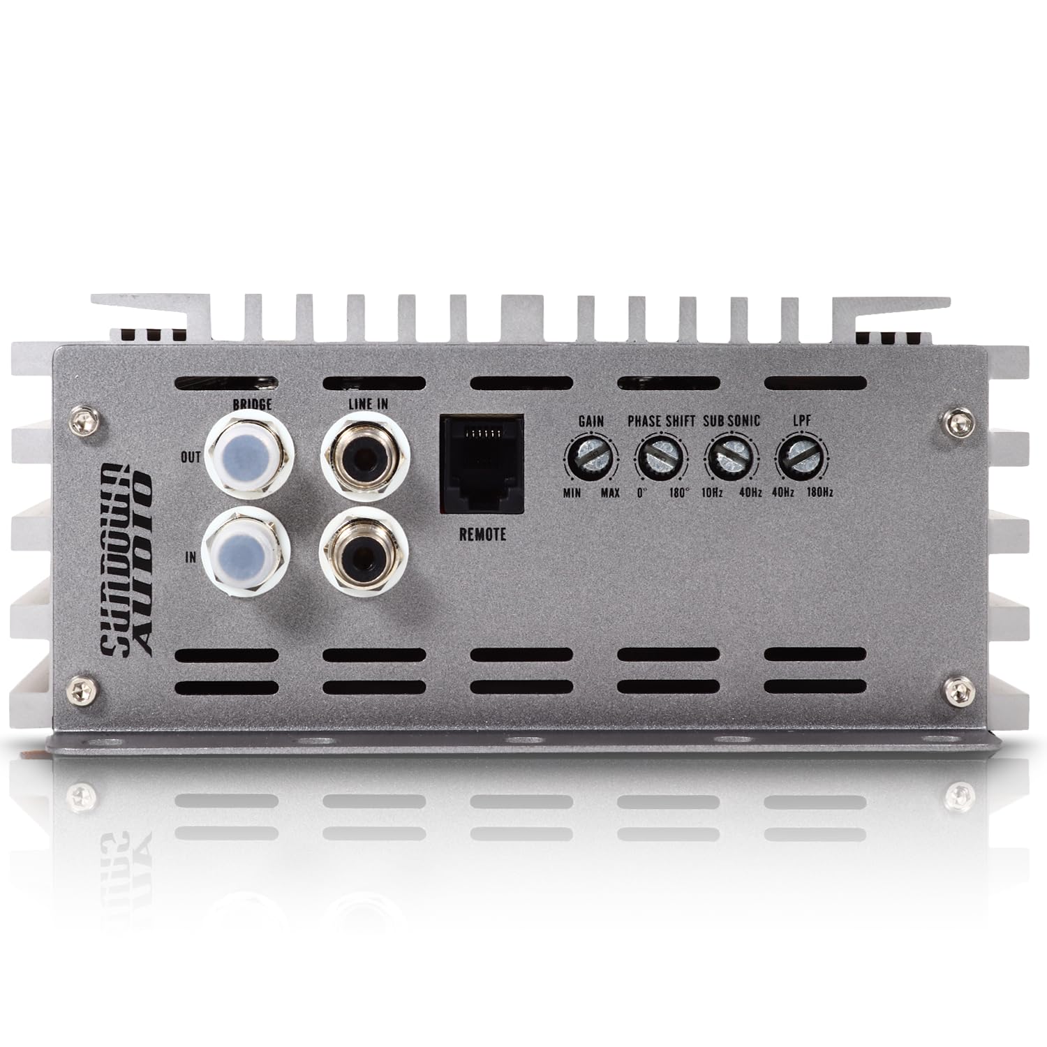 Sundown Audio Class D SAEv4-1500D Monoblock Amplifier - 1500W RMS @ 1? - High-Power Car Subwoofer Amp with Dual MOS-FET, Advanced Filters, Heavy Duty Heat Sink, & Remote Bass Control