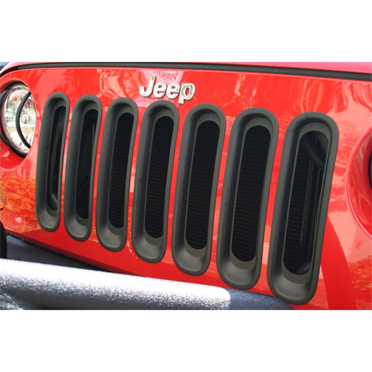 Grille Insert Kit, Black | Rugged Ridge | 11306.30 | Fits 2007-2018 Jeep Wrangler JK