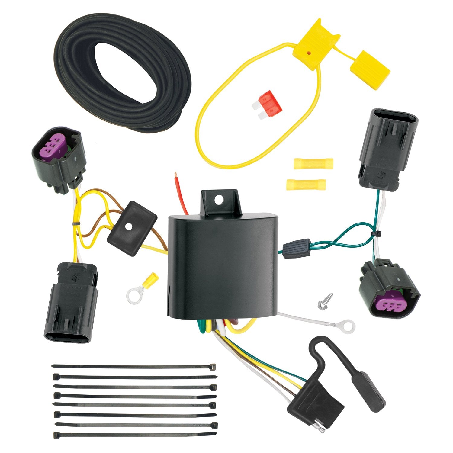T-One® Tekonsha T-Connector Harness, 4-Way Flat, Compatible with Select Dodge Journey